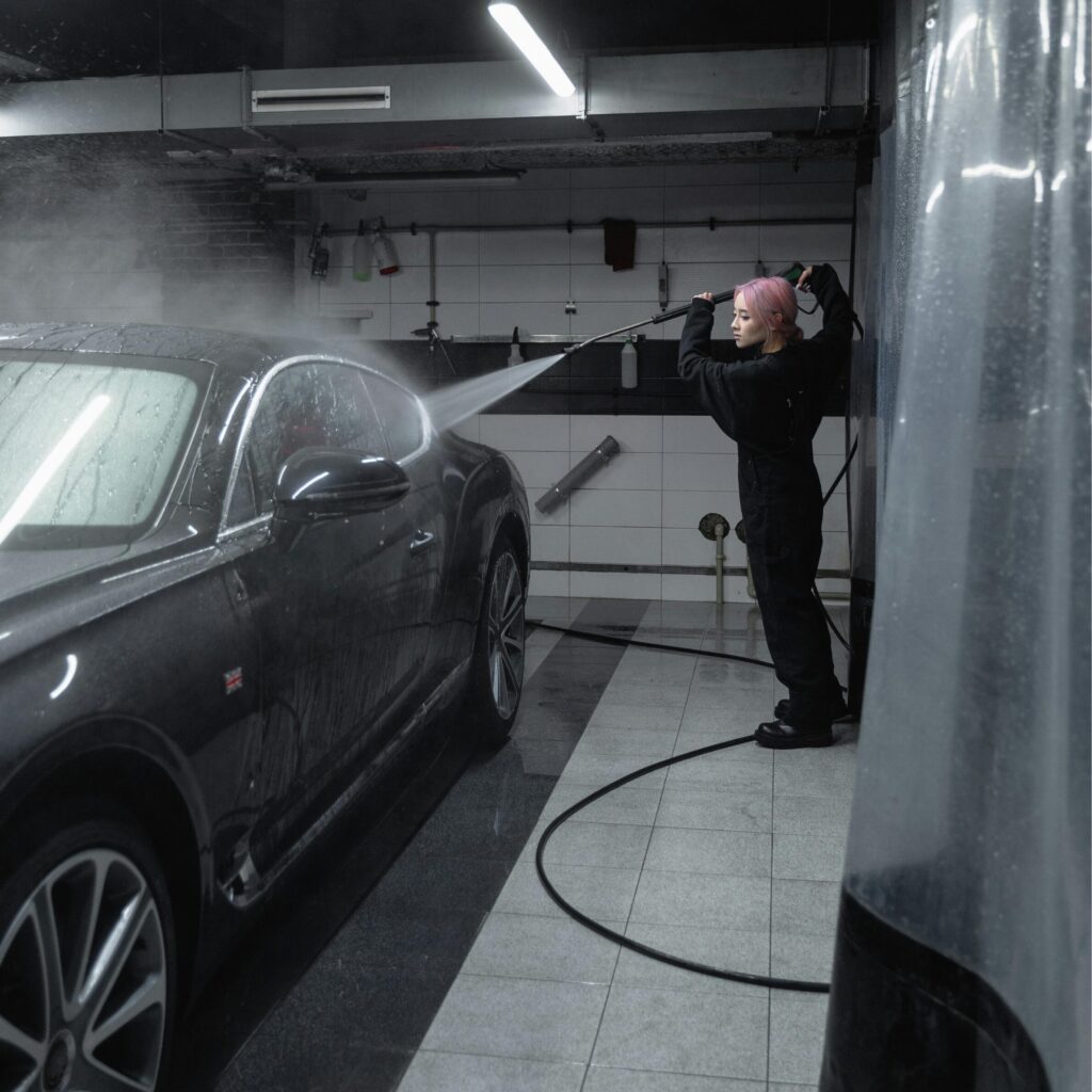 Painepesurin käyttöä