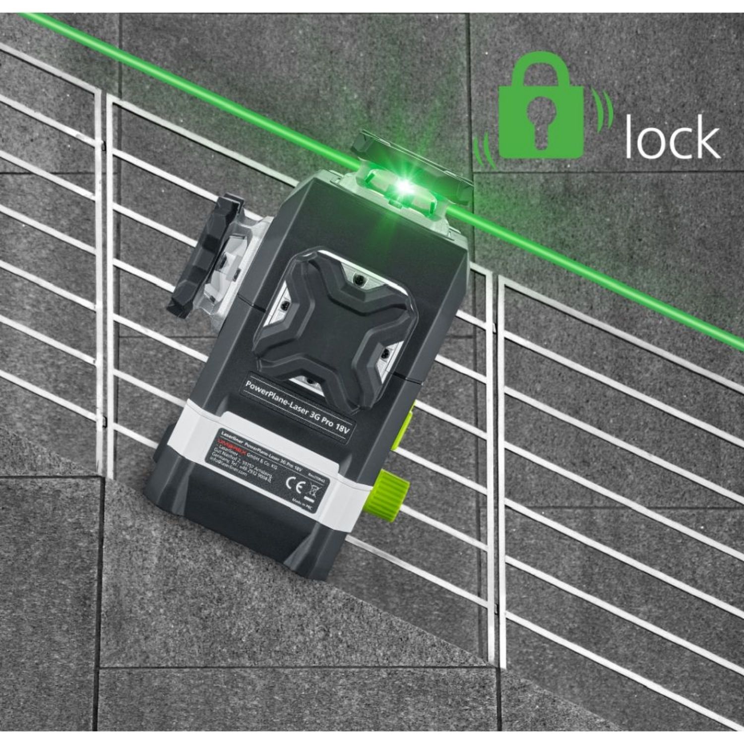 PowerPlane-Laser 3G Pro Multi 18V – Akkukäyttöinen linjalaser kaukosäätimellä