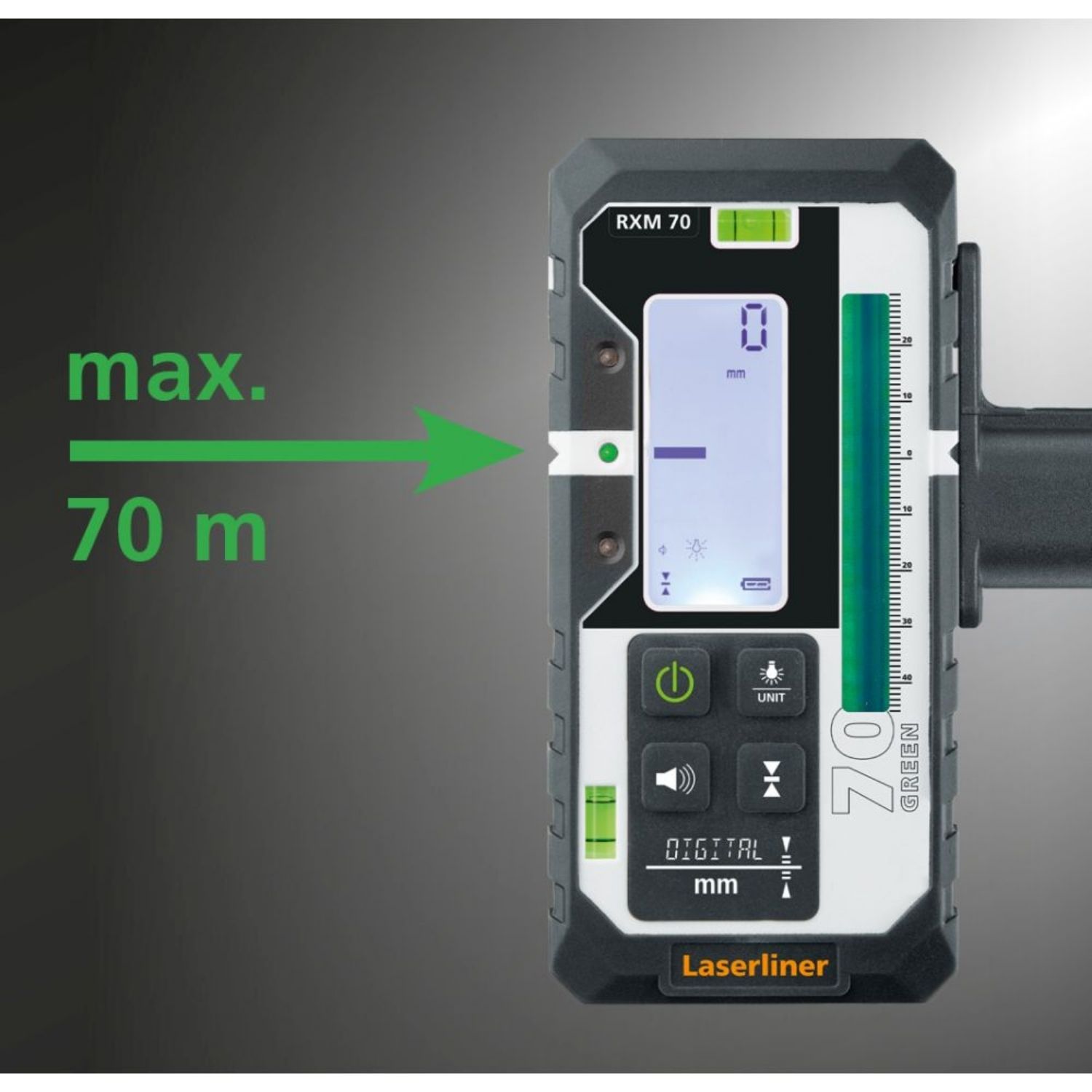 Laserliner RangeXtender M 70 – laservastaanotin vihreille linjalasereille